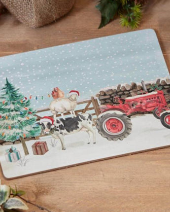 Christmas on the farm placemats
