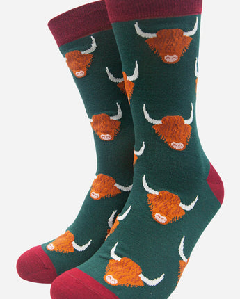 Highland Cow Socks - Mens