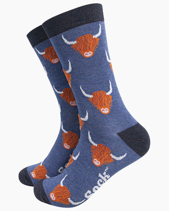Highland Cow Socks - Mens