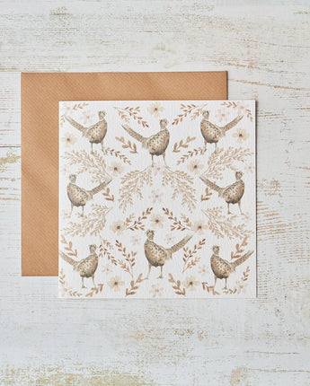 Pheasant greetings card