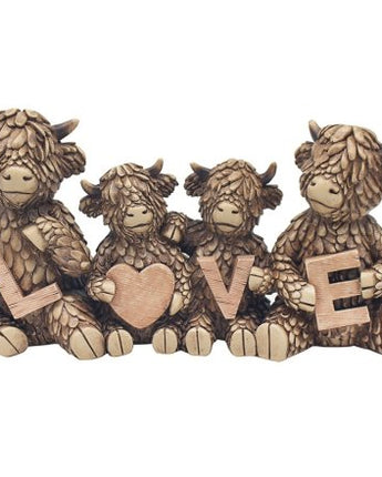 Highland Cow Love Ornament
