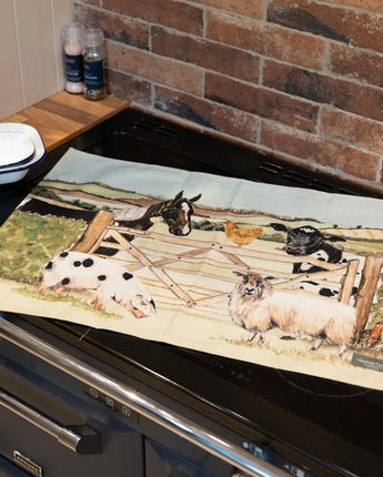 Tea Towel - Farmyard scene