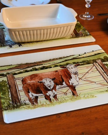 Hereford Cow and Calf Worktop Saver