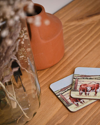 Coaster - Hereford Cow