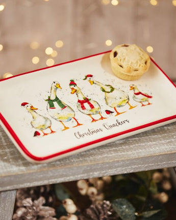 Christmas duck plate