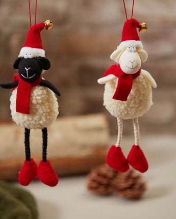 Sheep with a hat and a scarf