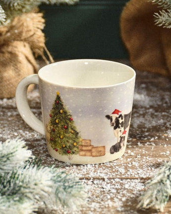Christmas on the farm mug