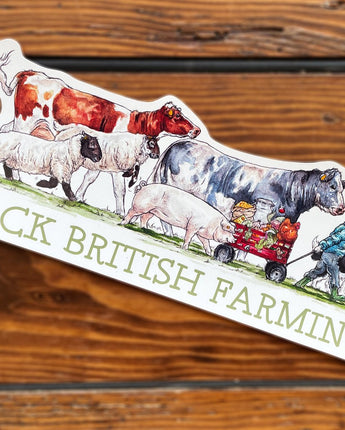 Back British Farming - window cling