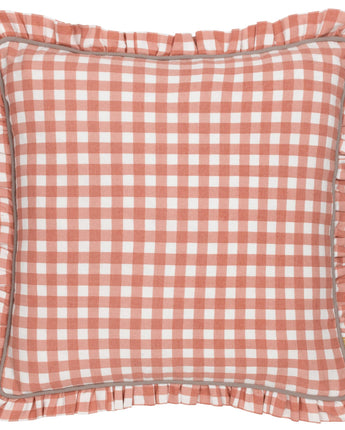 Rose Gingham cushion 45x45cm