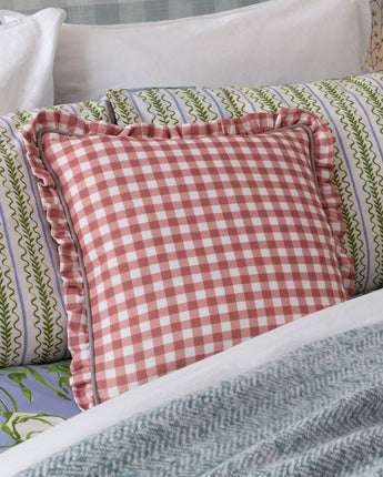 Rose Gingham cushion 45x45cm