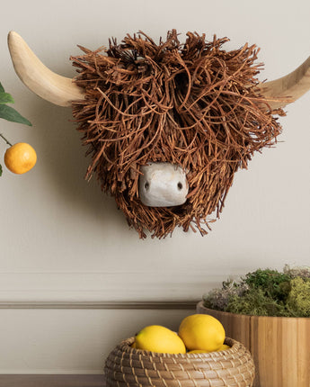Hughie the Highland Cow, Wall Mounted Sculpture