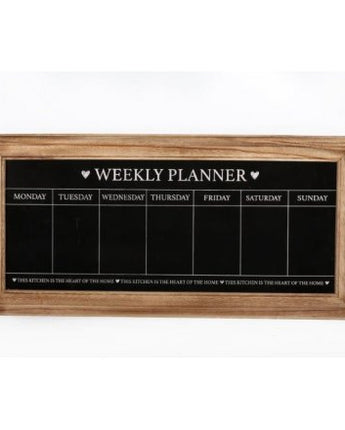 Chalkboard weekly planner