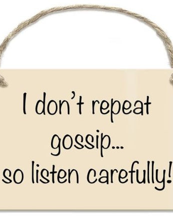 Gossip plaque