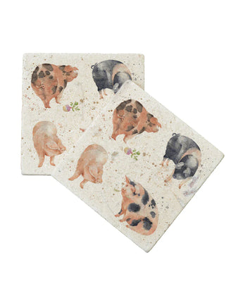 Marble Pig Coaster