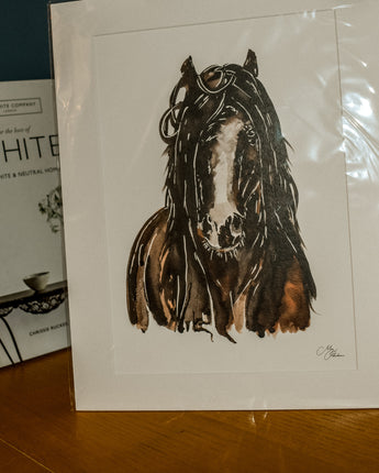 Shire Horse Print
