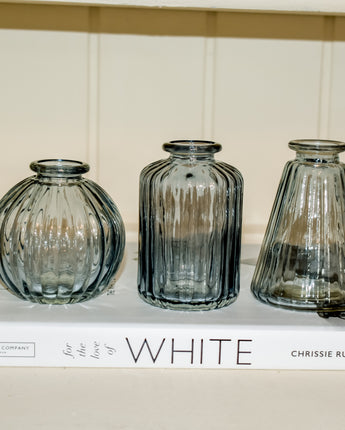 Set of three bud vases