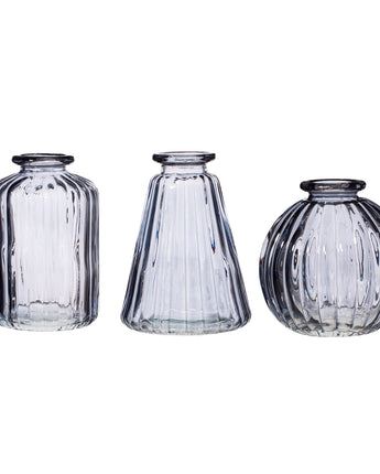Set of three bud vases