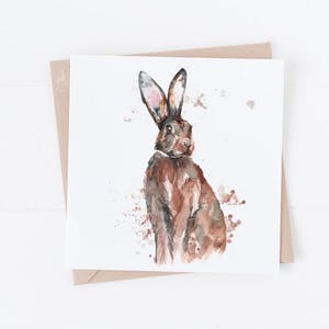 Hare Greeting Card