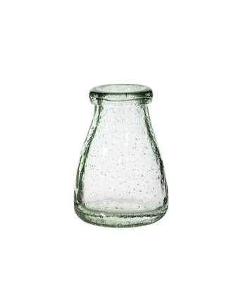 Recycled glass bubble vase