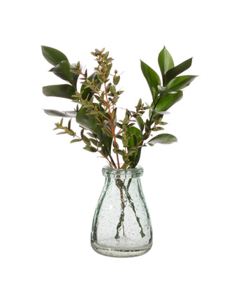 Recycled glass bubble vase