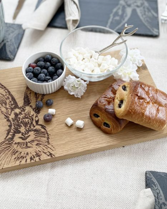 Oak Serving Board -Hare