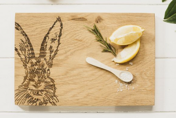 Oak Serving Board -Hare