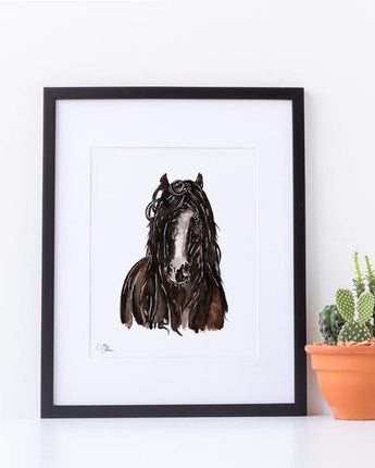 Shire Horse Print