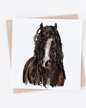 Shire Horse Greeting Card