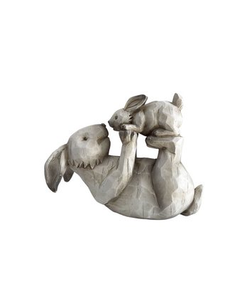 Two Hare's kissing nose's