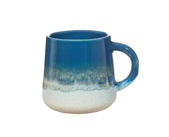Ocean blue glazed mug