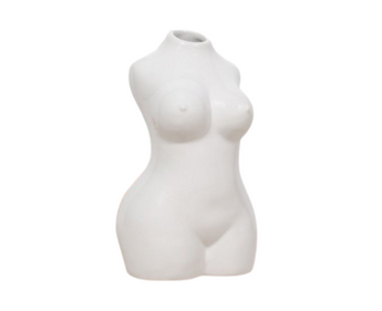 Wooden's body vase