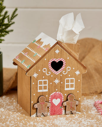Gingerbread house tissue box