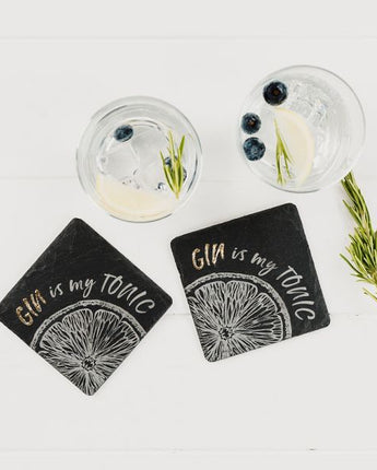 Gin is my tonic - slate coasters