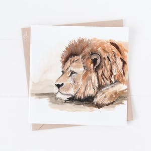 Lion Greeting Card