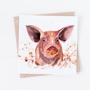 Pig Greeting Card